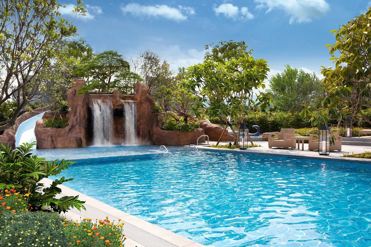 Mu Jiaoxi Hotel Экстерьер фото The swimming pool at the resort