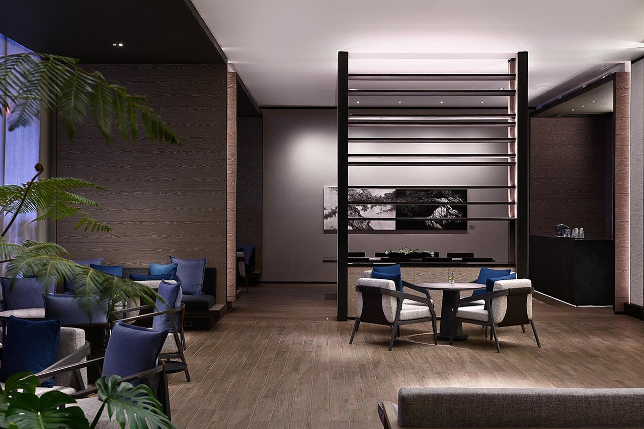 Mu Jiaoxi Hotel Экстерьер фото The interior of the lounge