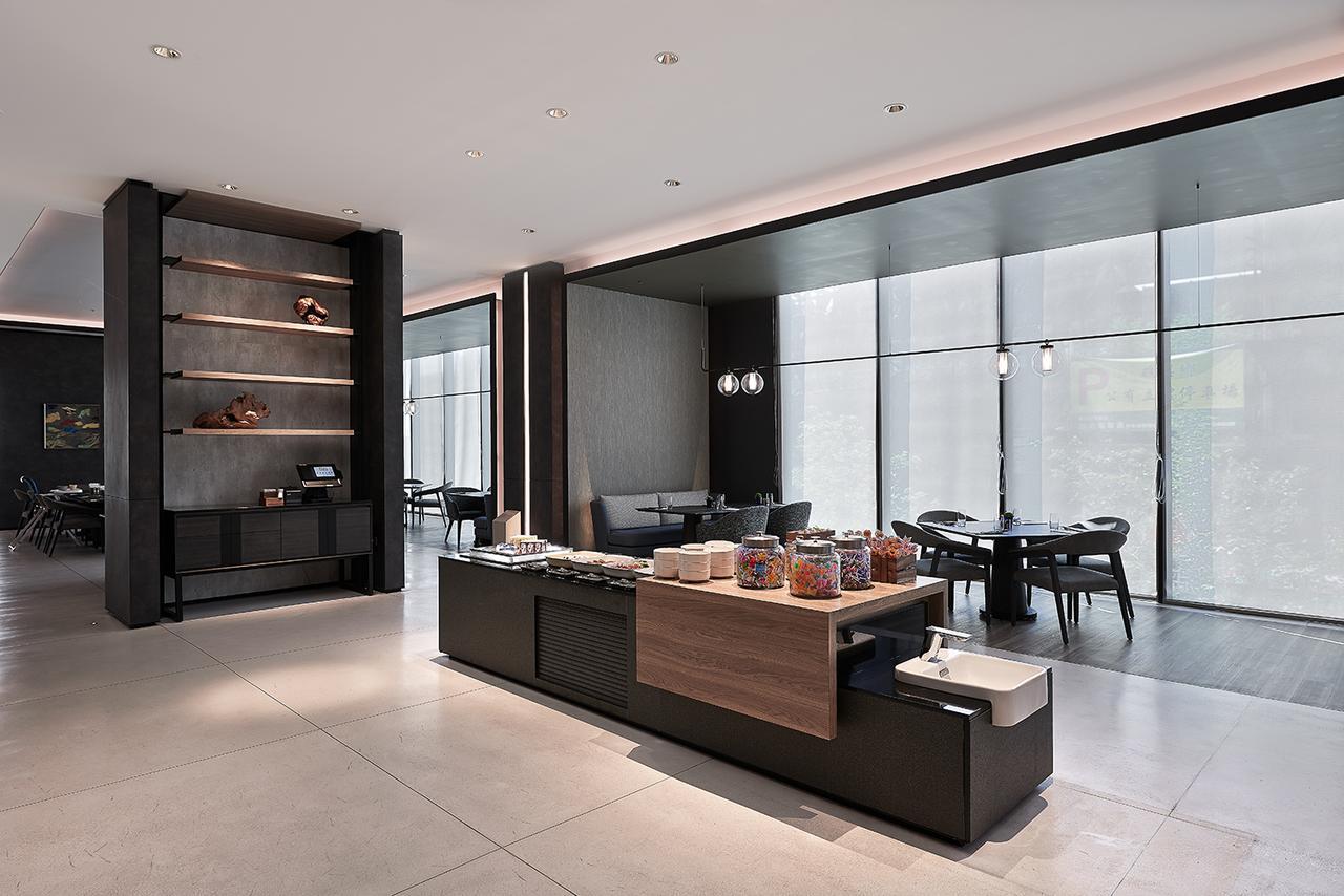 Mu Jiaoxi Hotel Экстерьер фото The interior of the lounge